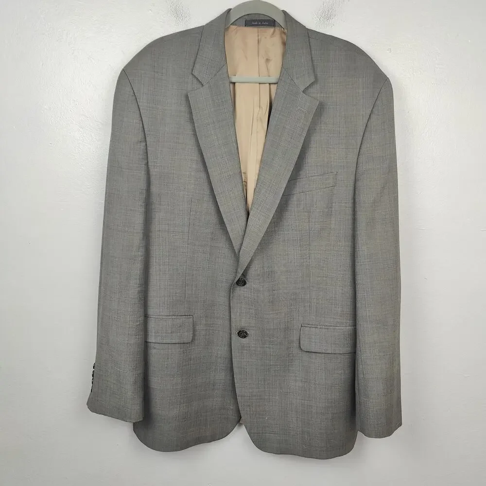 Lauren Ralph Lauren Blazer Mens 46L‎ Tan Brushed 100% Wool Preppy Suit
